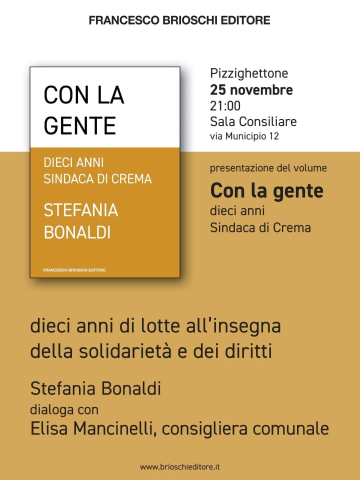 Presentazione del volume "Con la gente" Stefania Bonaldi 